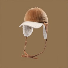 투니스 겨울 코듀로이 방한 귀달이 모자