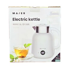 마이어 전기포트 1.5L 코스트코 전기주전자 물포트 티포트, 화이트