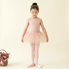 유아 여아 나시 레이스 발레복