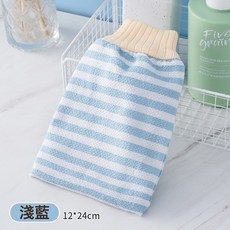 東北老式搓澡巾厚強力搓泥下灰男士專用洗澡巾搓澡神器手套女家用, 橫條紋搓澡巾★藍色:如圖, 1個