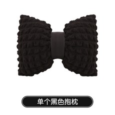 汽車坐墊 熊貓造型四季通用座椅套, 1個, 黑色泡芙抱枕一個:黑色泡芙抱枕一個