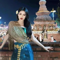 태국 미얀마 여성 다이 의상 민족 공연 무용 전통 스타일 드레스, 01 one size, 03 22