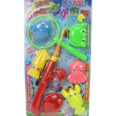 日系釣魚組 ST-201 戲水童玩釣魚樂 (小龍蝦) 多款海洋生物造型 安全無毒材質 親子互動玩具, 一卡入, 1個