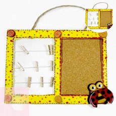 PH 미니보드판 무당벌레콜크사진집게