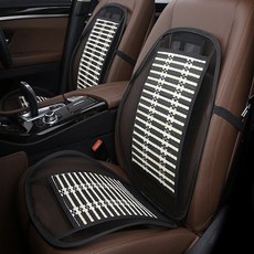 1+1 리브인잇 여름 대나무망사시트 일반/허리받침 차량용시트 여름카시트 쿨링시트 차량용커버 대나무방석, 1개, LII대나무망사시트 블랙[NC047]