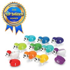 유아 숫자공부 양놀이 음메 양털깎이 수세기 색분류 색상구분 Learning Resources Snap-n-Learn Counting Sheep Sorting Toys, 1세트