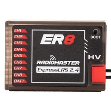 Radiomaster ER4 4CH/ ER6 ER6G ER6GV 6CH/ ER8 ER8G ER8GV 8CH 2.4GHz Expresslrs Elrs PWM 리시버 RC 자동차 보, ER8 Receiver