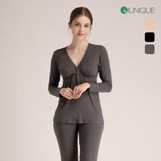 [뉴니끄] 국내생산 모코랩 임산부내의 상의1P+하의2P 세트