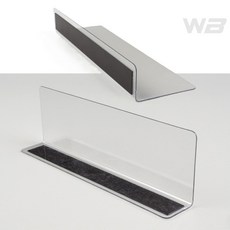 와볼샵 투명 칸막이 L자형 자석고정 20x6cm 지지대 칸나눔 정리용