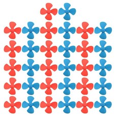 팬 선박 모델 RC 보트 DIY 비행기 과학 및 교육 장난감(32PCS)을 위한 4개의 베인 80mm 모양이 있는 EUDAX 마이크로 DC 모터 2mm 샤프트 프로펠러, 32PCS