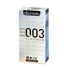 岡本 003 極薄白金保險套, 1個, 10個裝