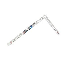 Shinwa 鶴龜 超耐磨抗刮白色角尺 薄型 1台尺/30公分 曲尺 11105, 1個