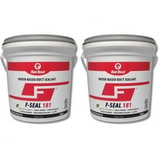 레드 데빌 0841DW FSeal 181 섬유 강화 수성 덕트 실란트 1갤런 흰색, 2 - Pack, 1 Gallon, Gray