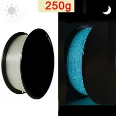3D 필라멘트 PLA 어둠 속에서 빛나는 1kg 1.75mm 야광운 인쇄 레인보우, 01 빠른  Mainland, 01 PLA-Firefly BU 250g