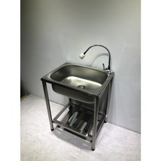 不鏽鋼水槽 檯面龍頭 洗碗槽 洗手台 (1.6尺、1.8尺、2尺), 1個, 1.6尺,龍頭右上