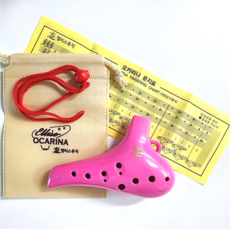 [KC인증] 국내생산 어린이 초등 음악 준비물 오카리나 알토C, 1개, 핑크, EA0-120AC