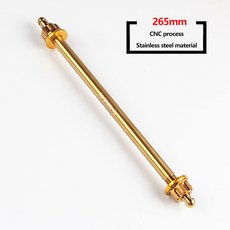 12mm 오토바이 스윙암 프론트 액슬 키트 304 스테인리스 스틸 골드 티타늄 - 30mm 육각 헤드 및 씰 포함 전기 자전거 모페드 커스텀 B용, [06] golden 265mm