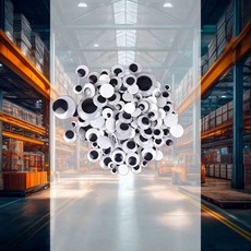 눈알 스티커 100p 꾸미기 미술 펠트 부착식 재료 유치원