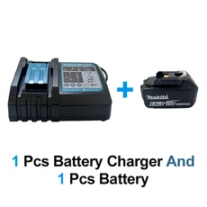 마키타 전기 무선 철재 가위 기계 전문 금속 절단 도구 충전식 시트 절단기 18V 배터리용, 06 1charger 1battery