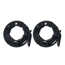 台灣出貨 槓鈴卡扣 啞鈴卡 奧槓快扣 奧林匹克款快速卡扣奧桿卡頭槓鈴卡扣槓鈴桿槓鈴片配套奧桿卡簧卡套50mm, 1個, 黑（4個螺絲）