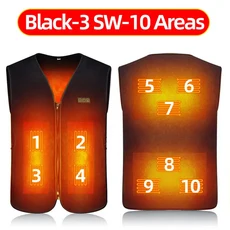 겨울USB발열조끼 남자 여성 열선조끼 온열조끼 충전식 스마트히팅조끼 물세탁 가능 전기난방자켓 오토바이