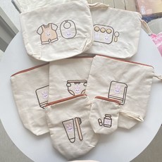 백백이나라 어린이집용 다용도 방수 파우치, 토끼