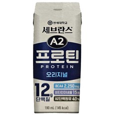 세브란스에이투 연세유업 프로틴 음료 오리지널, 11개, 190ml