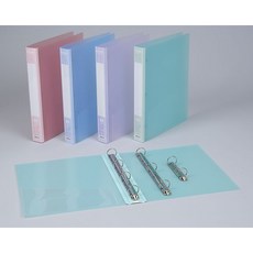 新德牌 柔彩圓型四孔夾 檔案夾 09-301 (PP材質) - 多色可選，辦公室文件整理必備, 1個, 粉紫, 粉紫