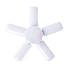 折疊LED燈 E27燈泡 四葉燈 五葉燈 大瓦數燈泡 工作燈 節能燈泡, 1個, 白光五葉【5+1】, 白色