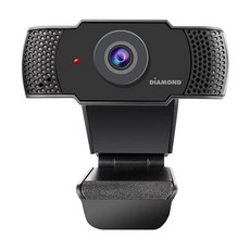Diamond Multimedia 마이크가 있는 웹캠 데스크톱 및 노트북용 USB 풀 HD 1080P 웹캠 라이브 스트리밍 HD 비디오 및 오디오 와이드 뷰 앵글 플러그, Diamond Multimedia 마이크가 있는 웹캠,