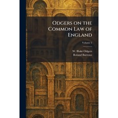 (영문도서)Odgers on the Common Law of England Paperback, Tradd Street Press, English, 9781025877969