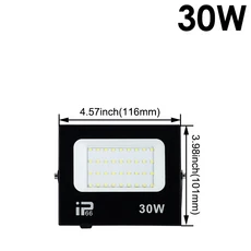 LED 팬라이트 스포트라이트 프로젝터 옥외 조명 6500k 방수 IP66 벽 차고 체육관 거리 220V, 1개
