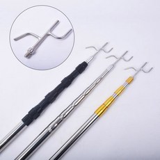 스테인리스 스틸 낚시망 막대 야외 로드 확장형 트럭 그랩 픽업 화물 방수포 라인 접이식 고고도