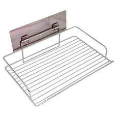 易立家Easy 304不鏽鋼無痕黏貼浴室收納置物架 平版衛生紙架 毛巾架, 單色, 1個