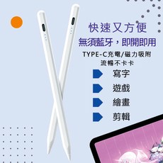 手機平板觸控筆 電容筆 手寫筆 觸控筆 適用蘋果/安卓 iPad筆安卓 iPhone 觸控筆 繪畫筆, 1個, 安卓/蘋果適用