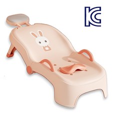 오브제 접이식 샴푸의자 KC인증 유아 누워서 샴푸 목욕 어린이 샴푸 머리감는 샴푸침대, 1개, 04.핑크 PU쿠션(접이식/샴푸대야 제외)