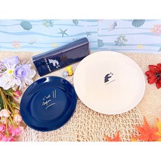 康是美 agnès b. SPORT b恐龍閃電餐盤組，兒童餐具，分隔餐盤，可愛造型，安全材質，用餐好心情, SPORT b恐龍閃電餐盤組(3入組), 1個