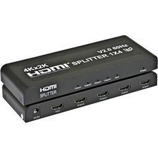 오디오 스플리터 출력 변환 | 1x2 HDMI 울트라 HD 4K/2K 입력 1개 - 2개 풀 HD/3D 1080P 1.4 HDTV PS4 / PS3 XboxOne 360 DVD, 1 x 4 - 4K@60Hz