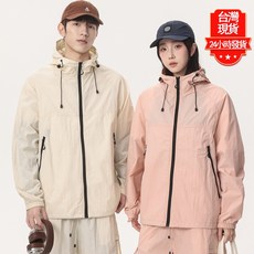 夏季超薄冰絲皮膚衣 防曬衣男 防曬外套 涼感薄外套 防紫外線外套 運動風衣 拼色連帽防曬衣 情侶休閒防曬衣女