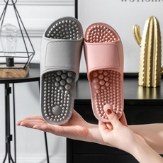 가벼운 식당 화장실용 논슬립 배수구멍욕실화 슬리퍼 샤워실실내화 물빠짐, 1개, 핑크