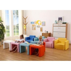 캐릭터 소파 소아과 치과 유치원 휴게실 리셉션 유아가구 모듈소파 다양한 동물디자인, 여러 사람, 어린이용 소파