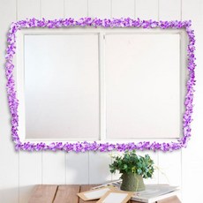 꽃장식 조화 넝쿨 (2m ) 퍼플 인테리어 꽃소품 조화20260502EA