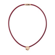 &MORE愛迪莫 大甲媽祖 健康鈦鍺項鍊(鎮瀾宮聯名) 祈福宮徽, 1個, 玫金墜紅鍊,M