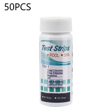 물테스트 PH 다목적 7 인 1 잔류 염소 값 알칼리성 경도 수족관 수영장 액세서리 50, 01 50pcs