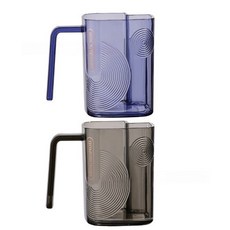 自帶牙刷倉漱口杯 - 家用輕奢透明牙刷杯, 紫色+灰色, 1個