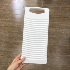 NITORI尼達利洗衣板 長方形白色搓衣板 迷你塑料洗襪搓板 加厚耐用, 1個, 小號33*15*1.6cm