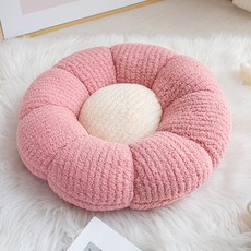 DFMEI 花朵坐墊 蒲團榻榻米坐墊 臥室飄窗辦公室椅墊, 1cm, 粉色:花朵坐墊40CM