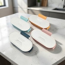 싱크대 봉투 홀더 주방 비닐 쓰레기 봉지 걸이 거치대 음쓰봉, 청록색, 1개