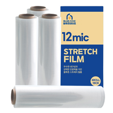 블루존 핸드용 스트레치 필름 400m 4개입 12mic, 투명, 1세트