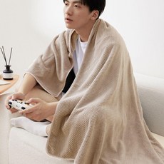 男士珊瑚絨加大加厚浴巾 柔軟吸水不易掉毛, 1個, 咖色A類母嬰,35x75cm擦臉毛巾大小